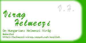 virag helmeczi business card
